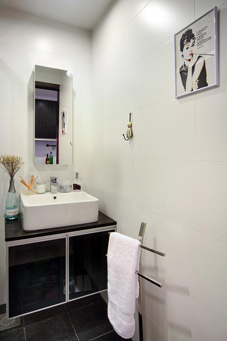 Khu phụ của căn hộ nhỏ gọn